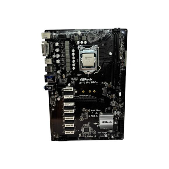 ASRock H110 Pro BTC+ ATX Mining Motherboard (Intel Cerelon) - Picture 2 of 3